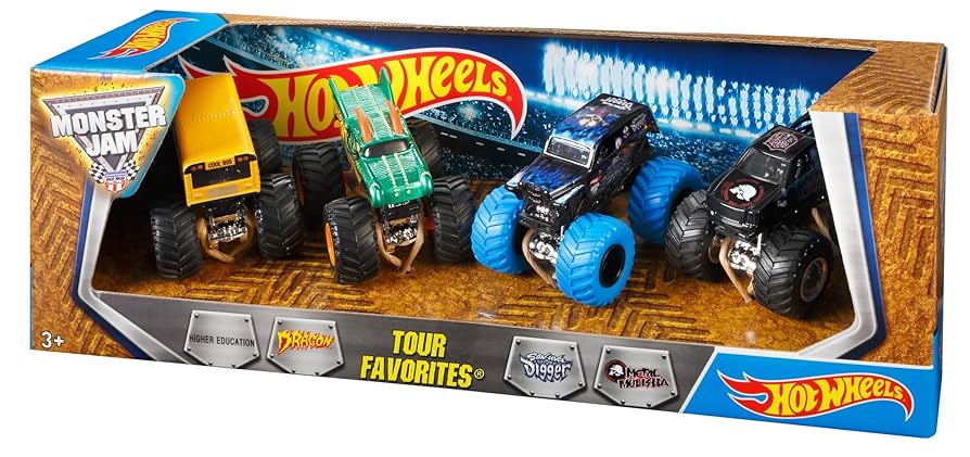 HOTWHEELS MONSTERJAM25 ツアーフェイバリットセット HOTWHEELS MONSTERJAM25 ツアーフェイバリットセット